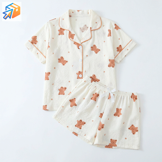 Pijama "Sweet Bear" de 2 Piezas – Confort y Estilo Coquette